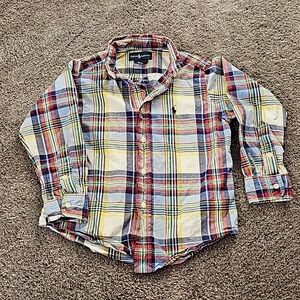Ralph Lauren Plaid Button Up Shirt sz 4T